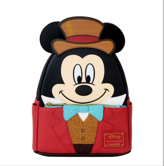 Loungefly Disney Mickey Mouse Christmas Carol Bob Cratchit Cosplay Mini Backpack - Picture 1 of 7
